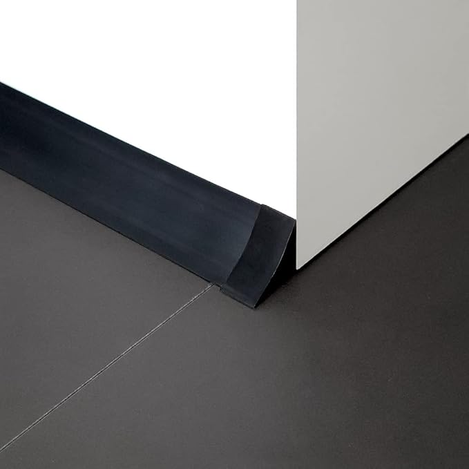 InstaTrim Corner & End Caps - Six Black 3/4" Wide Caulk Strip Corner and End Pieces - Finishing Caps for Corners & Exposed Ends - Paintable