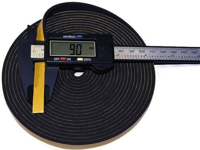 ACCORDION BELLOWS REPAIR SEAL TAPE ROLL ITALIAN MADE SELF ADHESIVE 16 FEET ROLL SIZE: (9MM WIDE X 3MM THICKNESS)