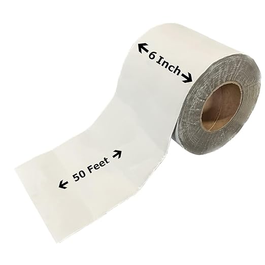 RV Roof Tape, 6" x 50' White, RV Sealant Tape for Camper Roof Repair, Trailer Roof Sealant, Stop Camper Roof Leaks, UV-Resistant - Eternabond Equivalent (6" x 50', White)