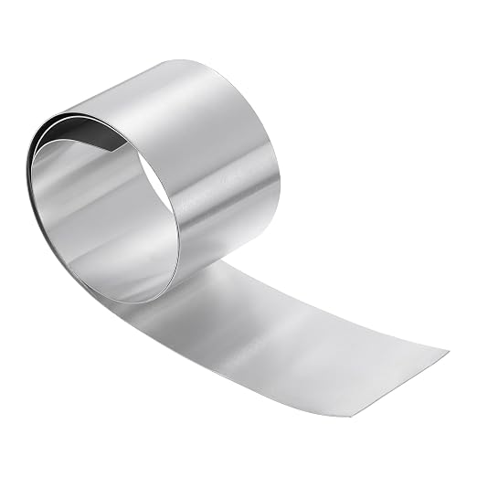 uxcell Aluminum Flashing Roll, 3in x 3.3ft Metal Roof Panels 0.8mm Waterproof Aluminum Sheet Roll for House Repair, Roof Flashing, Sealing Windows Doors, DIY Projects
