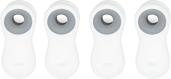 OXO Good Grips Magnetic All-Purpose Clips, White, 4-Pack