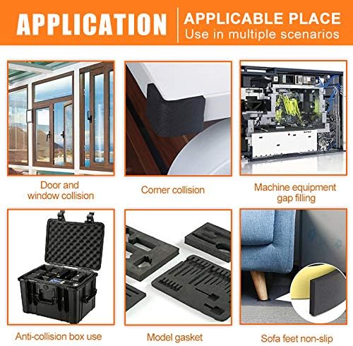 Foam Insulation Tape Adhesive, Seal, Doors, Weatherstrip, Waterproof, Plumbing, HVAC, Windows, Pipes, Cooling, Air Conditioning, Weather Stripping, Craft Tape (66 Ft x 1/8" x 2")