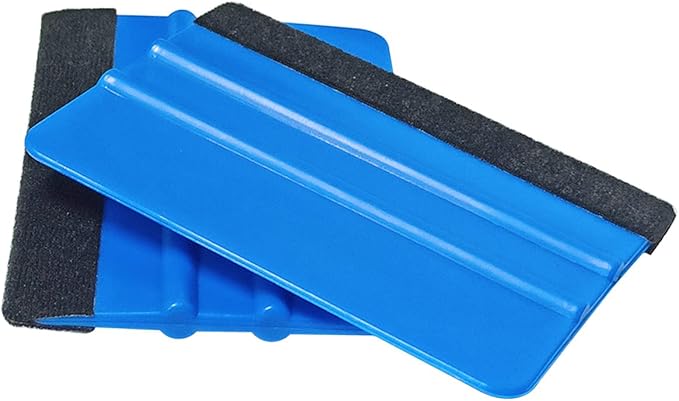 2 Pieces Wallpaper Smoothing Tool, Vehicle Vinyl Felt Squeegee Window Tint Film Tool for Peel and Stick Wallpaper (blue)