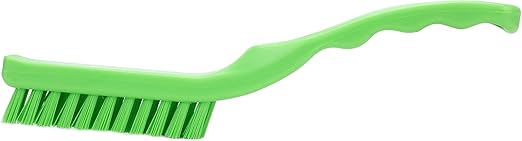 SPARTA Detail Brush Grout Brush, Crevice Brush with Hanging Hole for Bathroom, Kitchens, Countertop, Plastic, 9 Inches, Lime