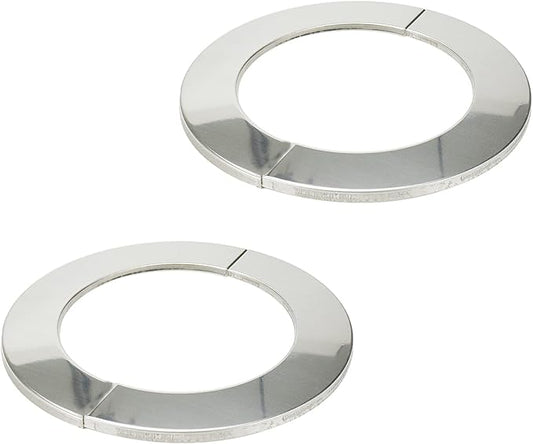 Wall Split Flange, Stainless Steel Round Escutcheon Plate for 3.97"/101mm Diameter Pipe, Pack of 2
