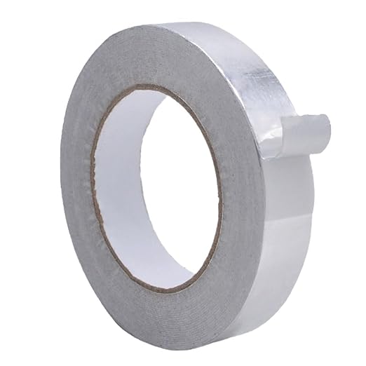 WOD Aluminum Foil Tape - 1 inch x 50 yds. (48-Pack) Heat Shield Reflective Sealant Tape - Ideal for HVAC, Duct, Pipe, and Metal Insulation and Repair. Low and High Temperature Resistant AFTR28