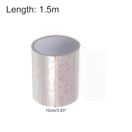 HARFINGTON Waterproof Patch Seal Tape 4" x5' Leak Repair Tape for Plastic Bucket/Basin Hoses Duct Pipes, Transparent