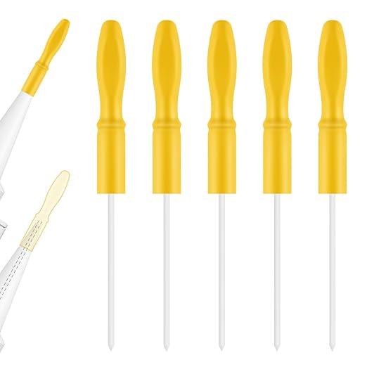 Gisafai 5 Pcs Caulk Tube Caps Reusable Caulk Saver Tube Sealer Caps Finishing Tool for Sealing and Preserving Open Universal Prevent Drying (Yellow)