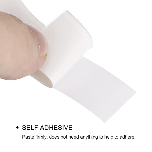 uxcell Waterproof Seal Caulk Strip Tape Self Adhesive 0.87" W x 10.5'L PVC Sealing Tape for Kitchen Bathroom White