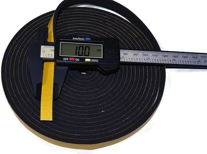 ACCORDION BELLOWS REPAIR SEAL TAPE ROLL ITALIAN MADE SELF ADHESIVE 16 FEET ROLL SIZE: (10MM WIDE X 2MM THICKNESS)