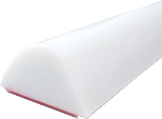 1/2" High Collapsible Shower Threshold Water Dam Barrier 67" Shower Water Stopper Barrier Shower Splash Guard For Walk In Shower Water Guard Suitable For Bathrooms Kitchens To Block Water Flow White