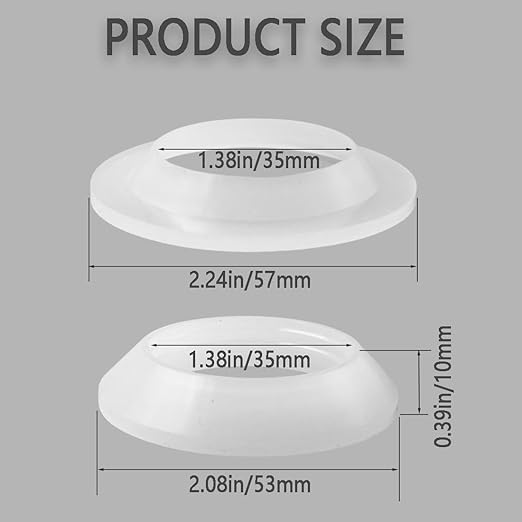 Drainage Seal,Universal Basin Drain Gasket,Thickened Silicone Sealing Ring,Seal Ring Replacement Parts for Bathroom Sink Drain Stopper，Includes Top and Bottom Washers Seals (Transparent-3Sets)