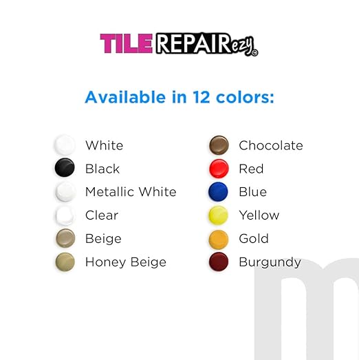 MagicEzy Tile RepairEzy (White) - Ceramic Tile Repair Filler to Fix Tile Chips and Cracks - Super Strong Adhesion - Ceramic, Porcelain, Acrylic, Fiberglass, Enamel