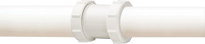 Plumb Pak 46WK Straight Extension Coupling Trap Adapter, 1.5" or 1.25" x 1.5", White