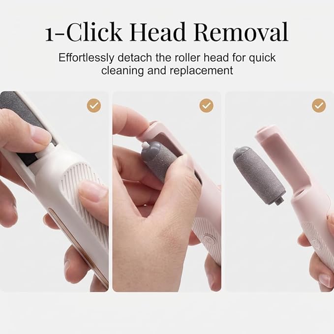 Callus Remover for Feet, Electric Foot File and Callus Remover, Professional Pedicure Tools for Dry, Calluses, Dead, Cracked, Hard Skin (1 Set)