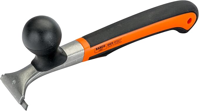 Bahco BAH665 Ergo Carbide Blade Scraper with 2-1/2" Blade, Heavy-Duty Hand Tool for Paint, Rust, & Adhesive Removal on All Surfaces, with Ergonomic Handle & Extra-Wide Blade for High-Strength Scraping