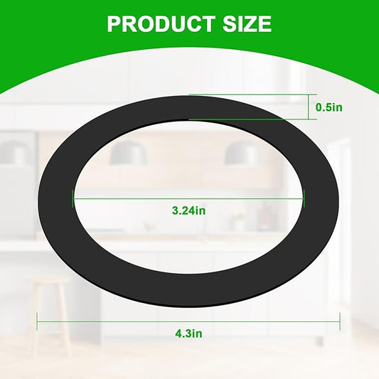 Garbage Disposal Silica Gel Sink Seal Accessory 80032, FLG-Seal Putty-Free, Sink Flange Gasket, for Kitchen Sink Drain(1 Pcs)
