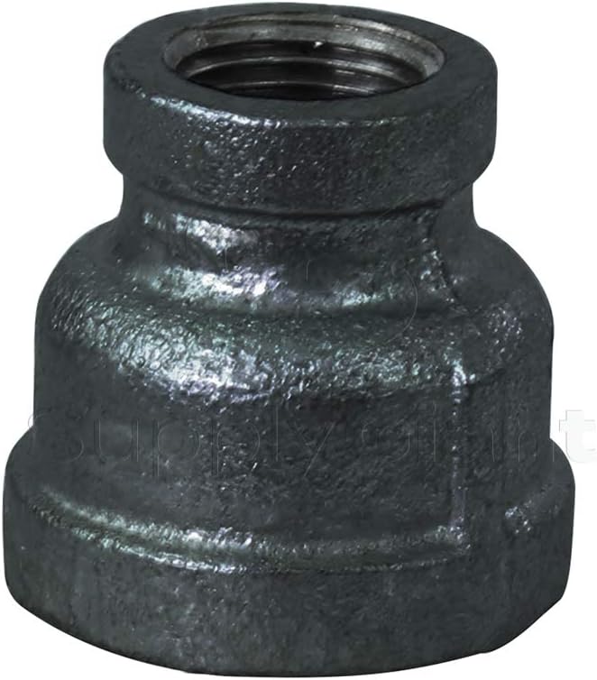 Supply Giant CNSD3365 1-1/4 X 1" Black Malleable Iron Reducing Coupling