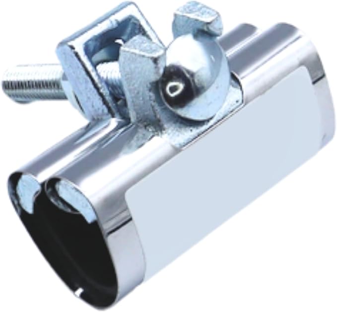 Stainless Steel One-Piece Galvanized Repair Pipe Clamp with Single Bolt, 1/2" X 3" inches | water pipe repair, plumber pipe holder, or copper pipe leak repair kit.