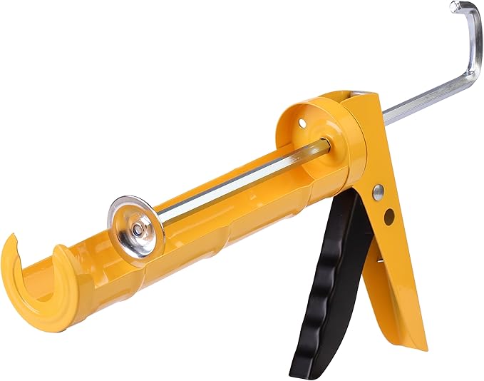 Bates- Caulking Silicone Gun, 10:1 Thrust Ratio, Hand Caulking Guns, No Drip