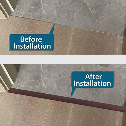 Floor Transition Strip 2" Self Adhesive Flat Vinyl Flooring Transitions Strip with Strong Backing (5cm, 10FT, Coffee)