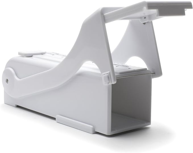 KitchenArt Buttermate Butter Cutter Slicer, Butter Measuring Dispenser and Keeper, White