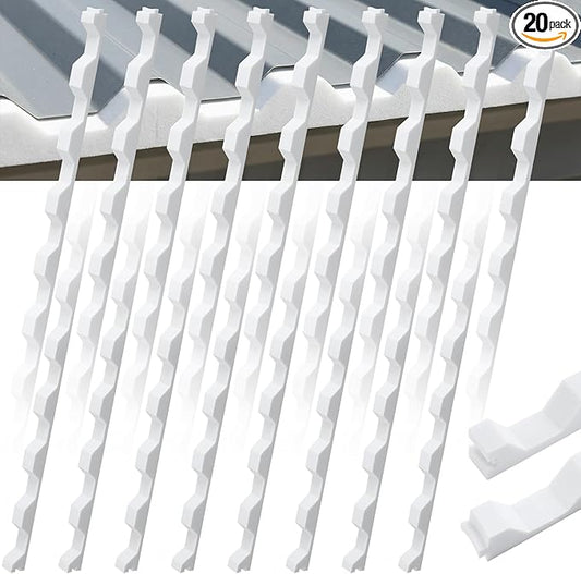 20 Pcs 3ft Long Octagonal Foam Closure Strips for for Metal Roofing Standing Seam Low Rib Shallow Wave Panels Seal Ridges Mountain Joints Avoid Gaps Wind Water Dust Closed for Roof Maintenance Repair