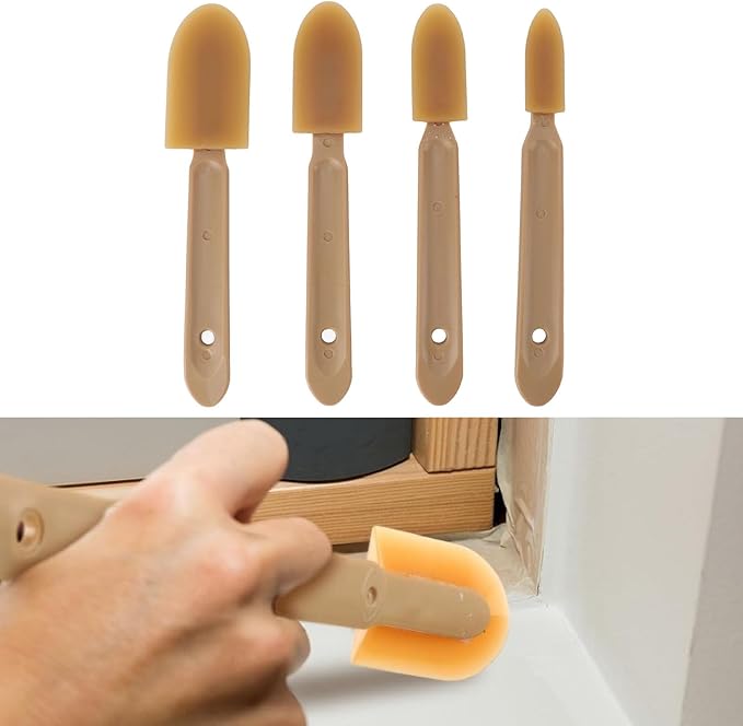 4pc Silicone Caulk Finishing Tool Set Grout Sealant Spreader With 4 Sizes Caulk Tool Grout Tool For Kitchen Bathroom Walls And Floors