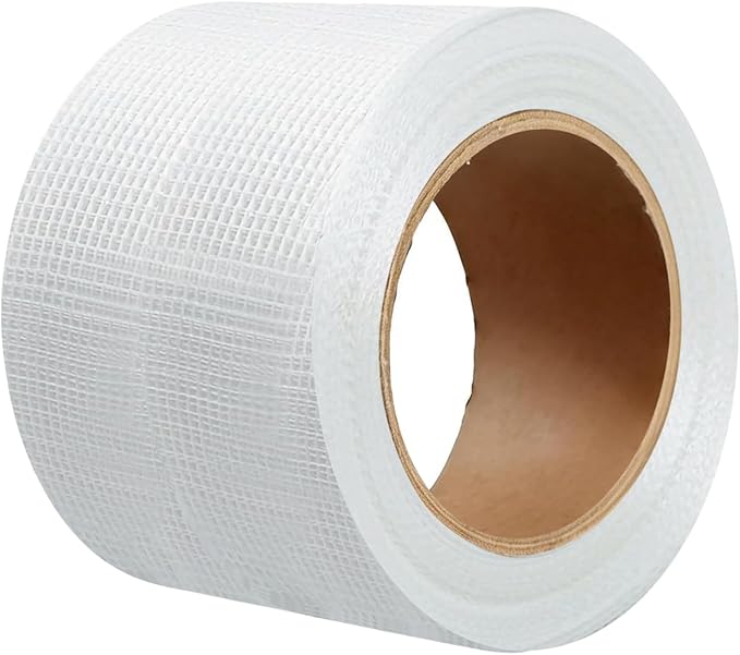 Drywall Joint Tape, 4 Inch x 100 Ft Self Adhesive Drywall Tape, Wall Patch Repair Roll, Fiberglass Mesh Tape for Drywall Repair, Wall Cracks and Ceiling Gaps