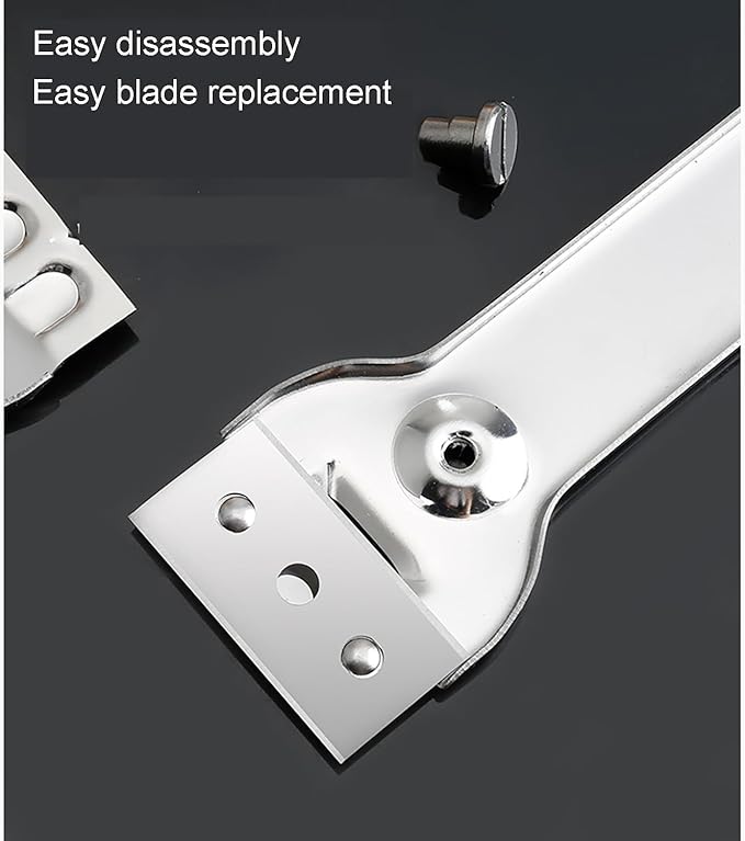 Cooktop Scraper,Multi-Purpose Scraper Cleaning Tool,Razor Holder for Cleaning Glass Cooktop, Window, Decals, Stickers, Label, Caulk, Adhesive, Paint Glue Removal