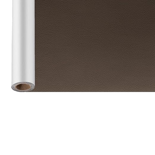 Leather Repair Patch, 17X60 Inch Self Adhesive Leather Repair Patch, Vinyl Repair Patch Kit, Leather Patches for Furniture, Couches, Car Seats, Cabinets, Wall, Handbags - Dark Brown #2