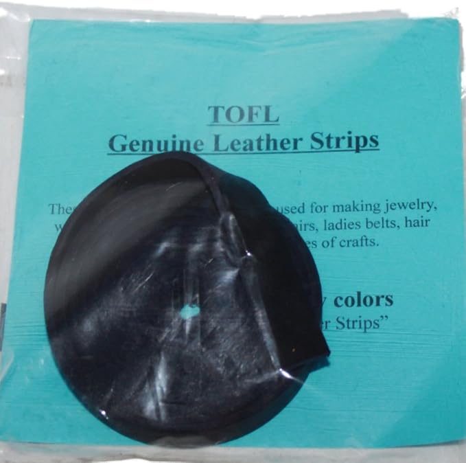 Leather Strap for Crafts & Jewelry | 72 Long × 5/8" Wide × 1/8" Thick (7-8oz) | Genuine Leather Strips for Crafts, Projects or Repairs - Navy Blue