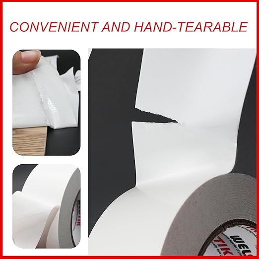 WELSTIK Professional Grade Duct Tape,Winking Tape,Waterproof Duct Cloth Fabric for Photographers,Repairs, DIY,Crafts,Indoor Outdoor Use(2 Inch X 45 Yards,White)
