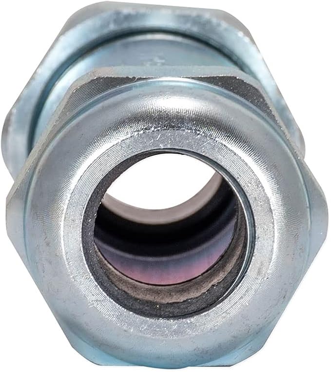 Eastman 3-7/8 Inch Long Pattern Compression Coupling, 1/2 Inch IPS, Galvanized Steel, 20562