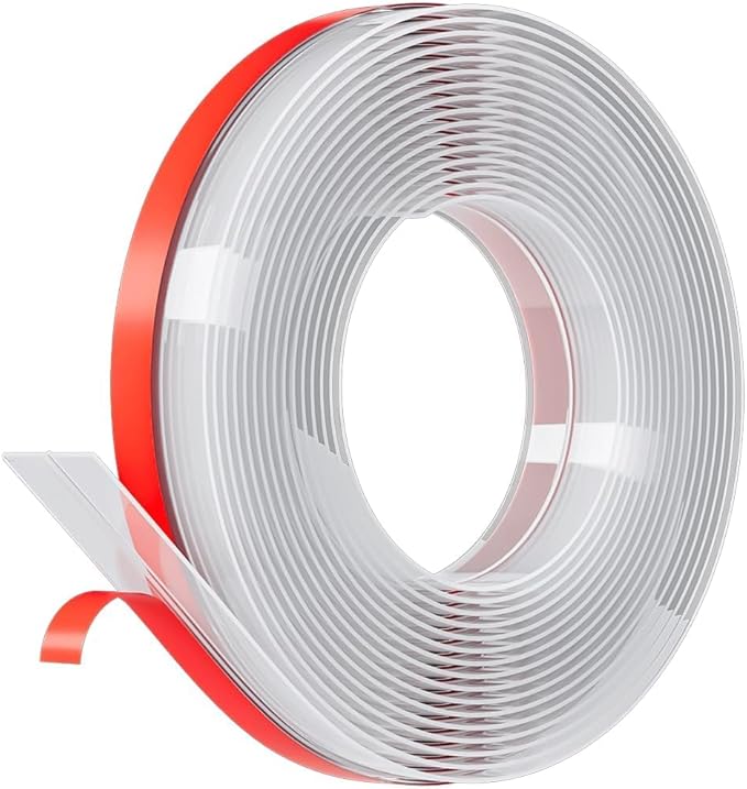 20FT Weather Stripping Door Seal, 1" Silicone Door Draft Seal Tape for Gaps Under Door - Weatherstripping Sweep Stopper for Shower Door & Sliding Glass Door