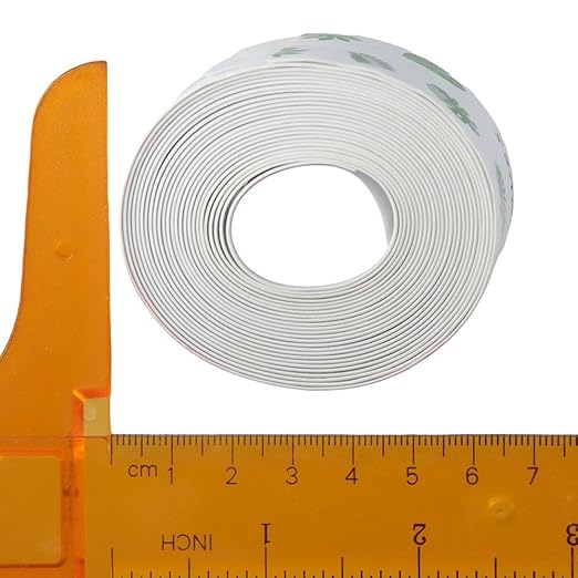 1.5inch x 10.5Feet Caulk Tape,Bathroom Adhesive Seam Stickers,Cute Pattern Seam Stickers,Self-Adhesive Caulking Sealing Tape,for Countertop,Sink,Bathroom,Toilet,Bathtub Floor