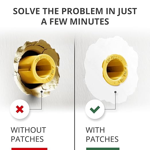 X-Protector Patches for Anchors - Set of 60-20 Patches + 20 Anchors + 20 Screws - Loose Wall Anchor Fix Pad - Dry Wall Anchor Repair Pads - Plaster Wall Anchors - Wall Anchors Repair Patches!