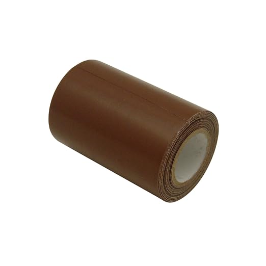 J.V. Converting JVCC Patch & Repair Tape for Leather and Vinyl Surfaces, 3 in. (72mm Actual) x 15 ft. (Brown)
