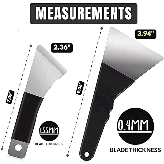 High-Quality 3D Printer Tool Removal Scraper Kit, 4 Types of Sharpened Blades & 20 Extra Blades, 3D Printer Scrapers for Fast Separation Large Medium Small Models, Great 3D Printer Accessories Gifts