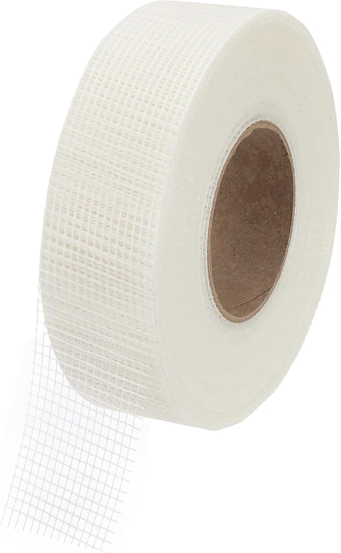 PATIKIL Drywall Repair Mesh Tape, 2 inch x 328 ft Fiberglass Repair Patch Self-Adhesive Dry Wall Joint Tape 8 Mesh Wall Hole Crack and Seam Patch, White