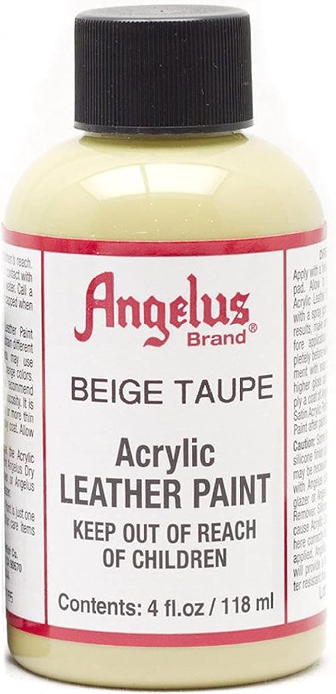 Angelus Acrylic Leather Paint, 4 oz, Beige Taupe