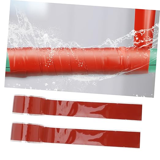 Silicone Rubber Pipe Sealing Tape for PVC Ppr Metal Plumbing Repairs Flexible Self Adhesive Leak Repair Tape for Emergency and Routine Maintenance Red