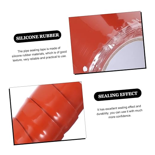 Uonlytech Flexible Rubberized Repair Tape for Leaks Self Adhesive Silicone Rubber Seal Tape for Pipes Buckets Cracks for Home Plumbing