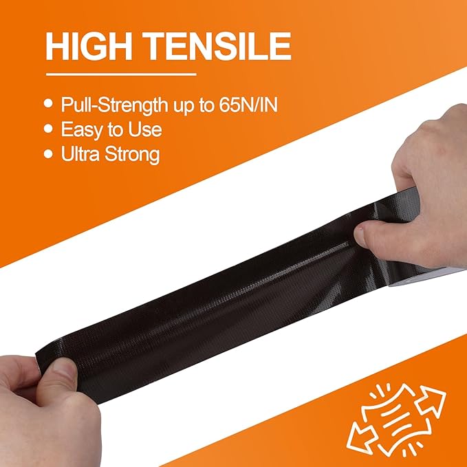 LLPT Duct Tape Premium Grade 2.36 Inches x 108 Feet x 11 Mil Easy Tear Residue Free Strong Adhesive Color Brown (DT241)