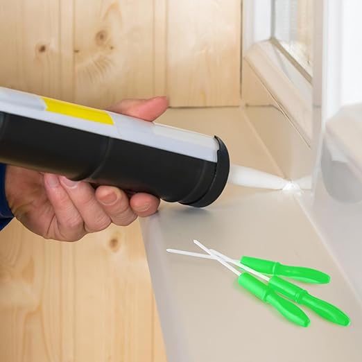 Gisafai 10 Pcs Caulk Tube Caps Reusable Caulk Saver Tube Sealer Caps Finishing Tool for Sealing and Preserving Open Universal Prevent Drying (Green)