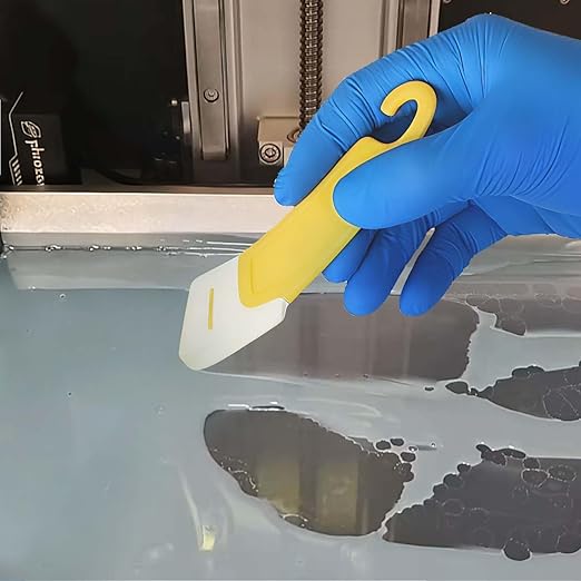 9Pcs UV Resin 3D Printer Must-Have Tool, Scraper, Silicone Spatula, Brush for Resin Transfer Cleaning and Protect Release FEP Film Vat Tank, 3D Printer Cleaning and Maintenance Tools