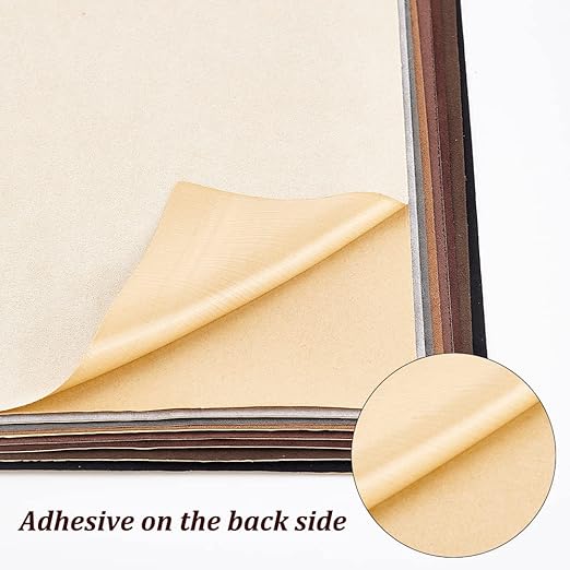 BENECREAT 8 Pcs Faux Suede Self-Adhesive Fabric Repair Patches 30x20cm Peel-and-Stick Garment Decoration for Sofa Repair, Car Seat, Handbag Jacket or DIY Decoration