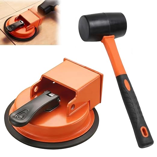 Floor Gap Fixer Tool, Heavy Duty Laminate Floor Gap Fixer Suction Cup Repair Tool, Laminate Flooring Suction Cup Tools for Gaps, Vinyl Floor-Gap Repair Tools for Laminate, Wood, Tile, Vinyl Floor (I)