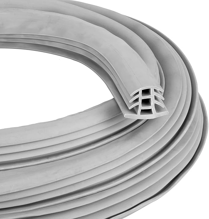 Kingdder Concrete Expansion Joint Filler Driveway Crack Filler Flexible EPDM Rubber Strip for Concrete Crack Repair Replacement Weather Aging Resistance Expansion Joint(3/4'' Wide, 100 ft Long)