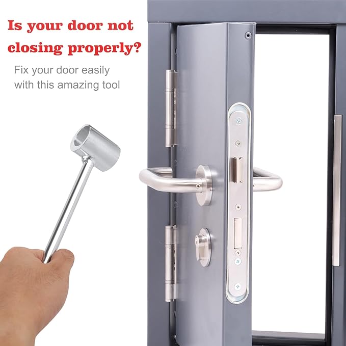 Hinges Gap Adjusting Wrench, ZEEROQOLAB 2 Pack Door Hinge Adjustment Tool, Steel Double-Head Door Hinge Repair Spanner for Various Flag Hinge Door, Fits Knuckle 14mm/18mm and 23mm/25mm